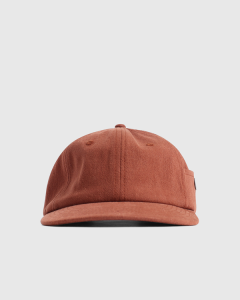 Smile and Wave Panelled Strapback Brown