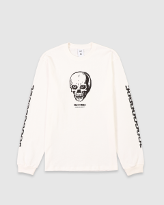 Fast Times x Crawling Death Skull n Chains LS T-Shirt White