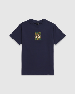 Passport Vase Embroidery T-Shirt Navy