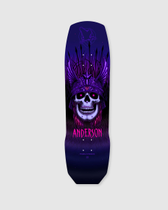 Powell Peralta Andy Anderson Heron Skull Deck Purple