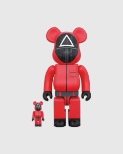 Medicom Toy Be@rbrick Squid Game Triangle Collectible Set