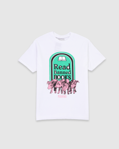 Pleasures Now Banned Books T-Shirt White