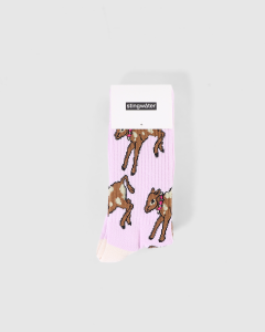 Stignwater Baby Cow Socks Lavender