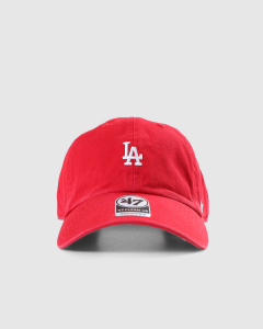 47 Brand Los Angeles Dodgers Base Runner Clean Up Strapback Red