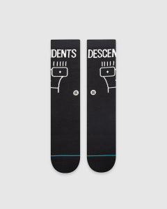 Stance Descendents Crew Socks Washed Black
