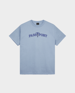Passport Corkscrew T-Shirt Stonewash Blue
