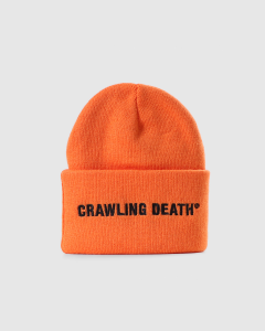 Crawling Death Embroidered Logo Beanie Orange