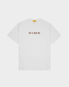 Dime Block Font T-Shirt White
