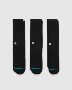 Stance Icon 3 Pack Socks Black
