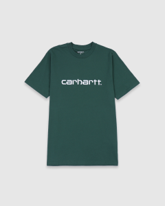 Carhartt WIP Script T-Shirt Treehouse/White