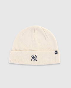 47 Brand New York Yankees Randle Cuff Knit Beanie Natural