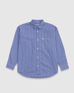Carhartt WIP Drake LS Stripe Shirt Lazurite/White