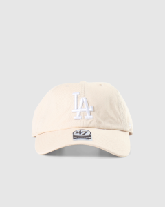 47 Brand Los Angeles Dodgers Clean Up No Loop Label Strapback Natural/White
