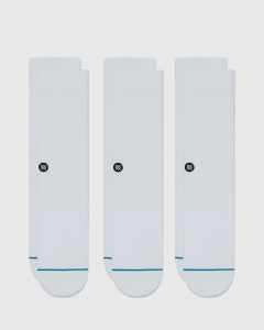 Stance Icon 3 Pack Socks White