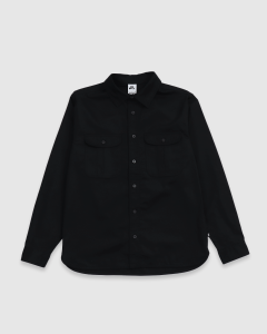 Nike Tanglin Woven Button Up LS Shirt Black