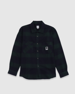 Polar Mike Flannel LS Shirt Navy/Teal