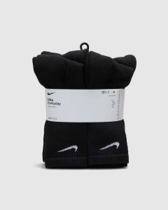 Nike Everyday Cushioned Crew Socks 6Pk Black/White
