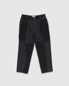Dime Blocked Relaxed Denim Pant Black Washed