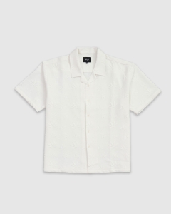 Huf Plantlife Jacquard SS Shirt White