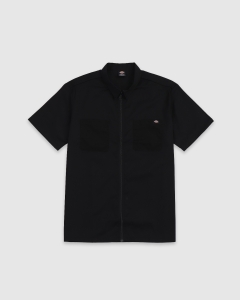 Dickies 1574 Zip Work SS Shirt Black