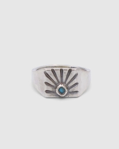 Camp Nash Sunrise Ring with Turquoise Stone 925 Silver