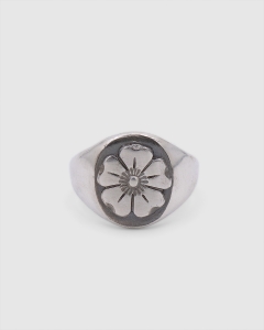 Camp Nash Flower Signet Ring 925 Silver