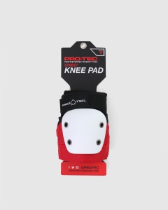 Pro Tec Street Knee Open Back Pads Red/White/Black