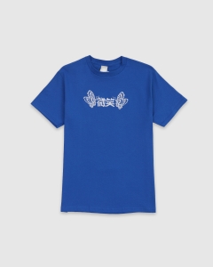 Smile and Wave Paper Waratah T-Shirt Blue