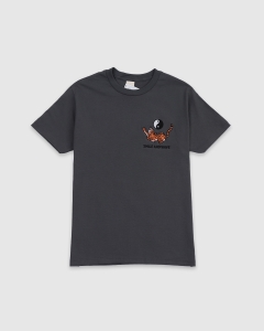 Smile and Wave Henry T-Shirt Charcoal