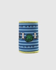 Smile and Wave Milf Stubby Holder Blue