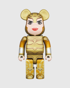 Medicom Toy Be@rbrick BB Wonder Woman Gold Armour 400% Collectible Figurine Multi