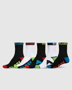 Globe Youth Destroyer Crew Sock 5 Pack