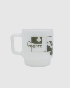 Carhartt WIP Assemble Glass Mug White/Plant