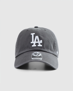 47 Brand Los Angeles Dodgers Clean Up Strapback Charcoal