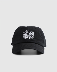Stussy Two Dice Washed Low Pro Snapback Black