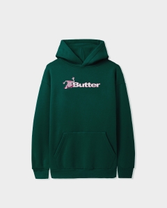 Butter Goods T-Shirt Logo PO Hood Dark Green
