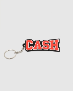 Cash Only Campus Rubber Key Chain Black/Red