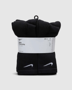 Nike Everyday Plus Cushion 6Pk Crew Socks Black/White