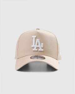 New Era 940AF Los Angeles Dodgers Oatmilk Collection Snapback Oatmilk/White