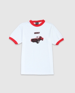 Hockey Red Ranger Ringer T-Shirt White/Red