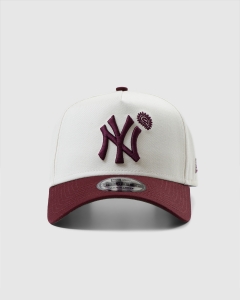 New Era 940AF New York Yankees Paisley Hit Collection Snapback Chrome White/Maroon