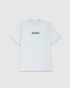 Ichpig Strike Logo T-Shirt White Marle/Dark Forest