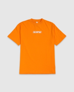 Ichpig Strike Logo T-Shirt Orange/White
