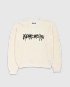 FA Drip Logo Knit Sweater Cream