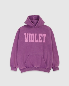 Violet x David Enth Logo PO Hood Purple
