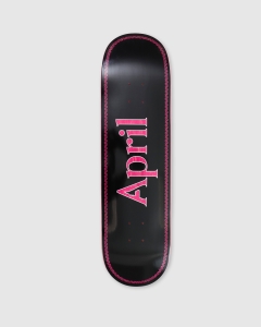 April OG Logo Helix Deck Pink on Black