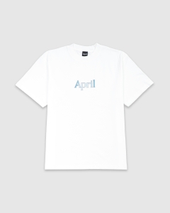 April Gradient Logo T-Shirt White