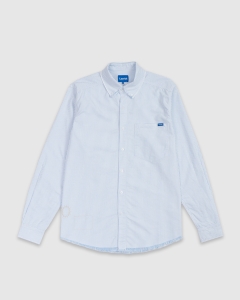Larriet Frayed Oxford LS Shirt Blue
