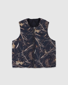 Xlarge Quilted Nylon Vest Black/Camo