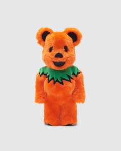 Medicom Toy Be@rbrick Grateful Dead Dancing Bear 400% Collectible Figurine Orange